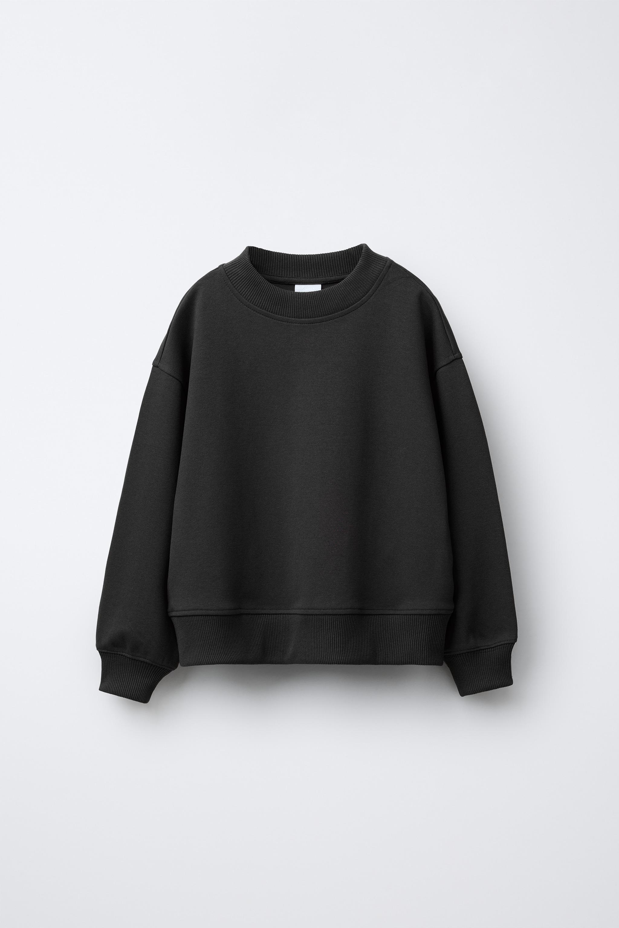 INTERLOCK SWEATSHIRT AND WIDE LEG PANTS SET